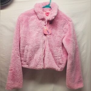 Nwt Dollskill Pink Fuzzy Jacket